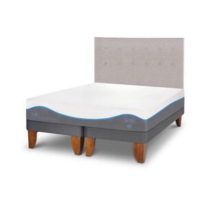 Cama Europea Cic Alaska / 2 Plazas / Base Dividida + Respaldo