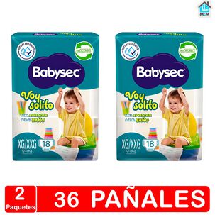 Pañales Babysec - Voy Solito - Talla Xg/xxg - 36 Uds.