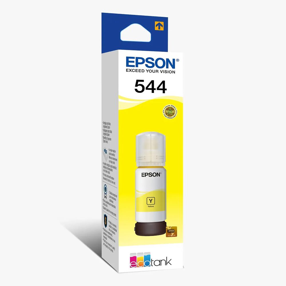 Tinta Botella Epson T544 Color Amarillo De 65ml Original image number 1.0
