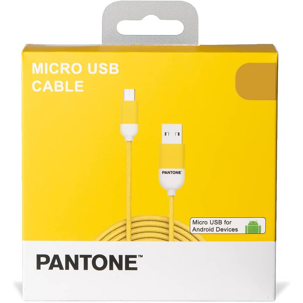 Cable De Datos Micro Usb 1 Mt Pantone High Speed Amarillo image number 3.0