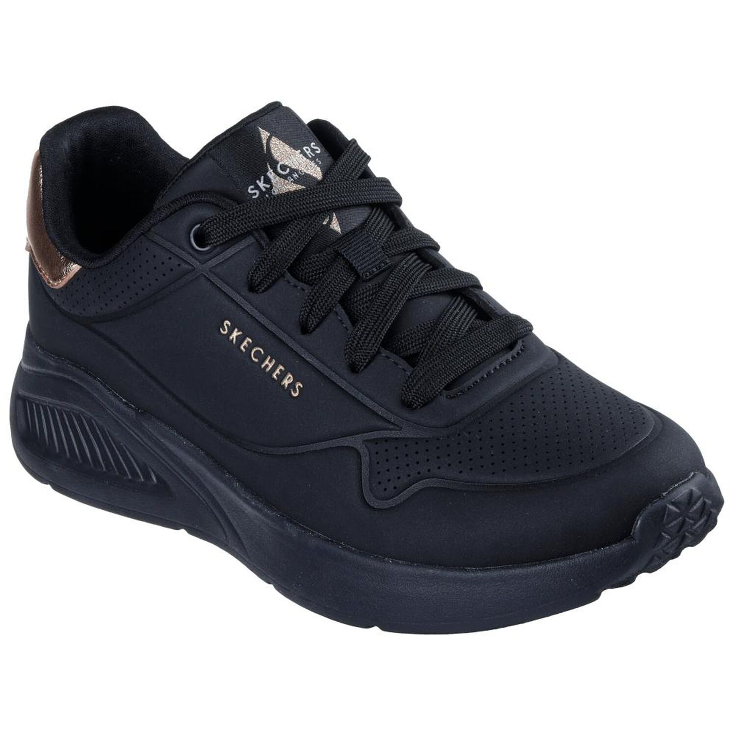 Zapatilla Urbana Mujer Skechers Uno Lite - Shimmer Along Bbk image number 2.0