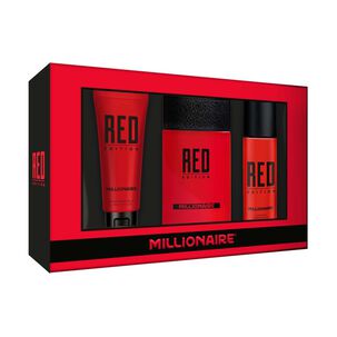 Set De Perfumería Red Millionare / 95ml+150ml+100ml / Eau De Parfum + Edp 95ml + Desodorante 150ml + After Shave 100ml