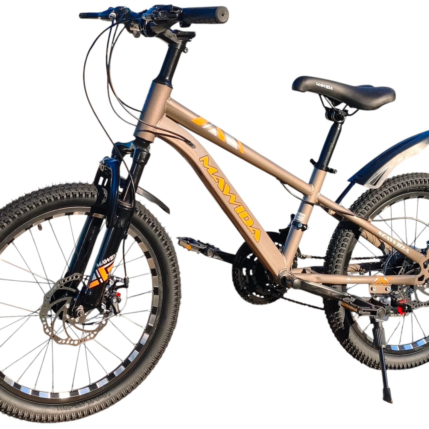 Bicicleta Aro 20 Mawida Con Freno Disco Y 21 Velocidades Gris Gold image number 2.0