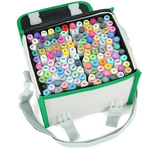 Ohuhu 120 Marcadores Alcohol + 1 Blender Pincel & Biselada