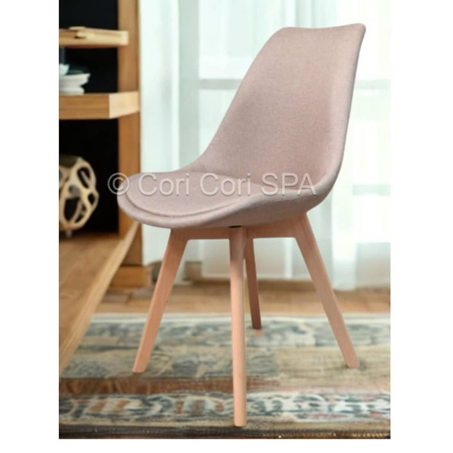 Silla Tulip Lino Beige image number 1.0