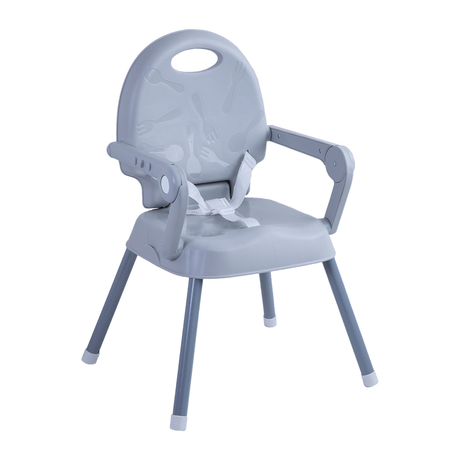 Silla De Comer Plegable Portatil Bebe Ni&ntilde;o Fold Gris image number 2.0
