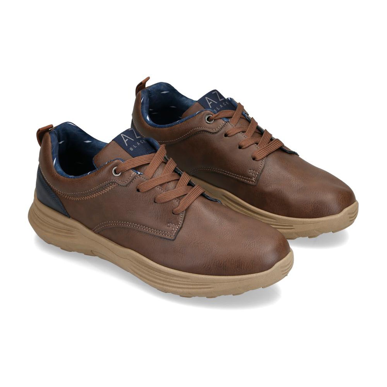 Zapatilla Urbana Hombre Az Black Brown image number 1.0