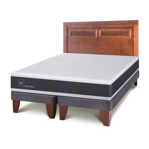 Cama Europea Cic New Ortopedic / 2 Plazas / Base Dividida + Respaldo