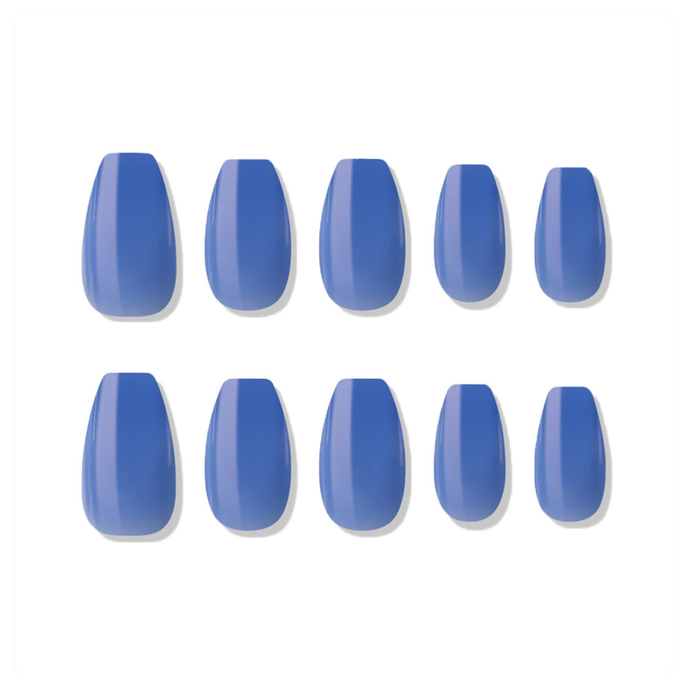 Muzmak - Uñas Press On Mystic Blue Coffin 36 U. image number 1.0