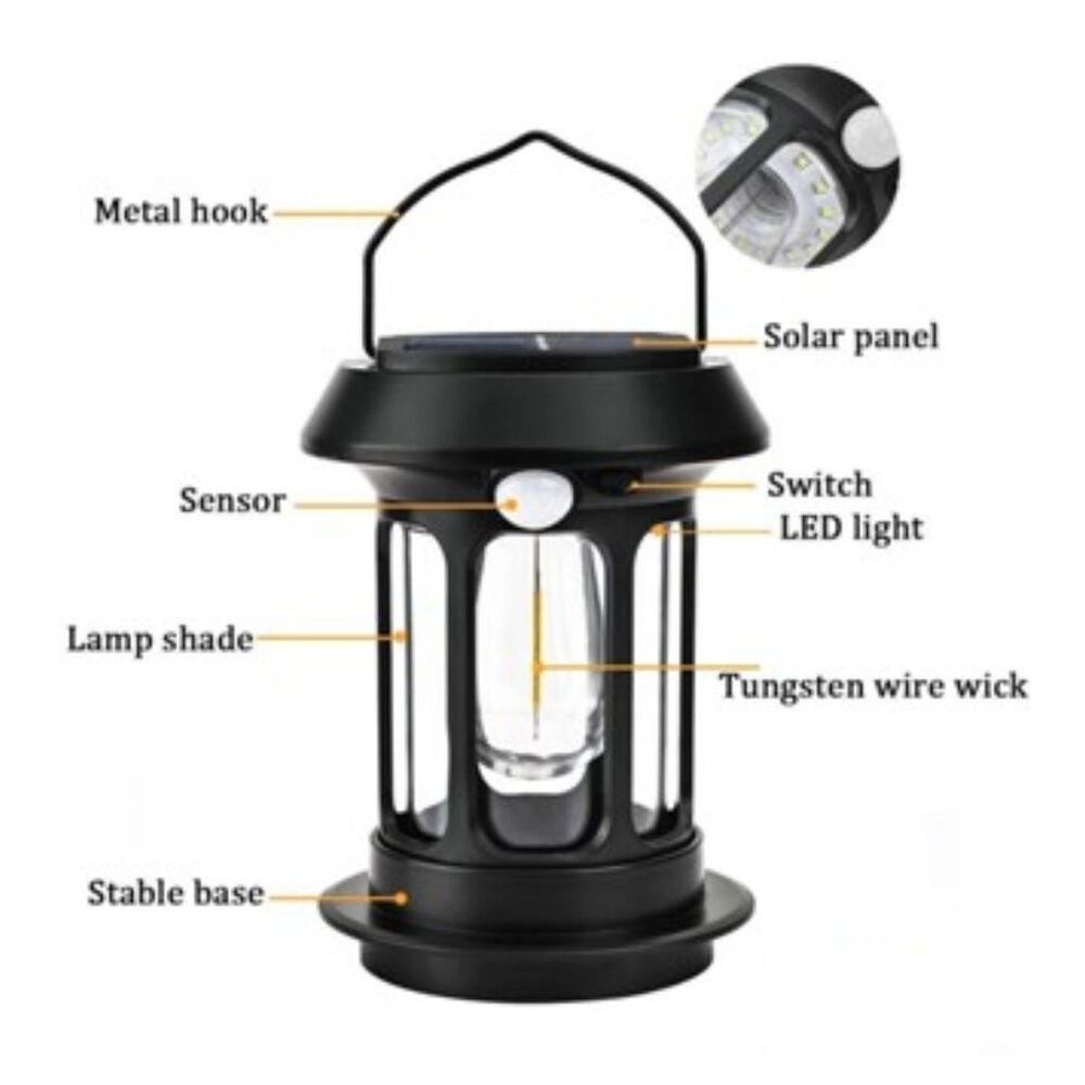 L&aacute;mpara De Camping Solar Recargable image number 2.0