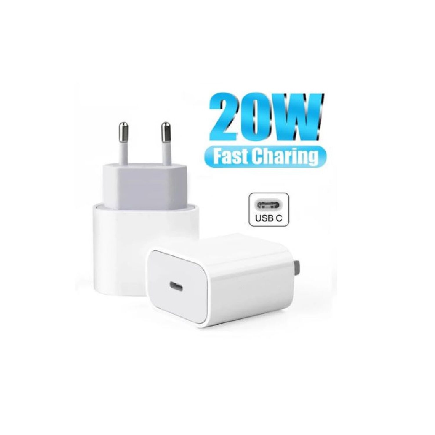 Cargador Carga Rapida Usb Tipo C 20w Iphone Compatible image number 3.0