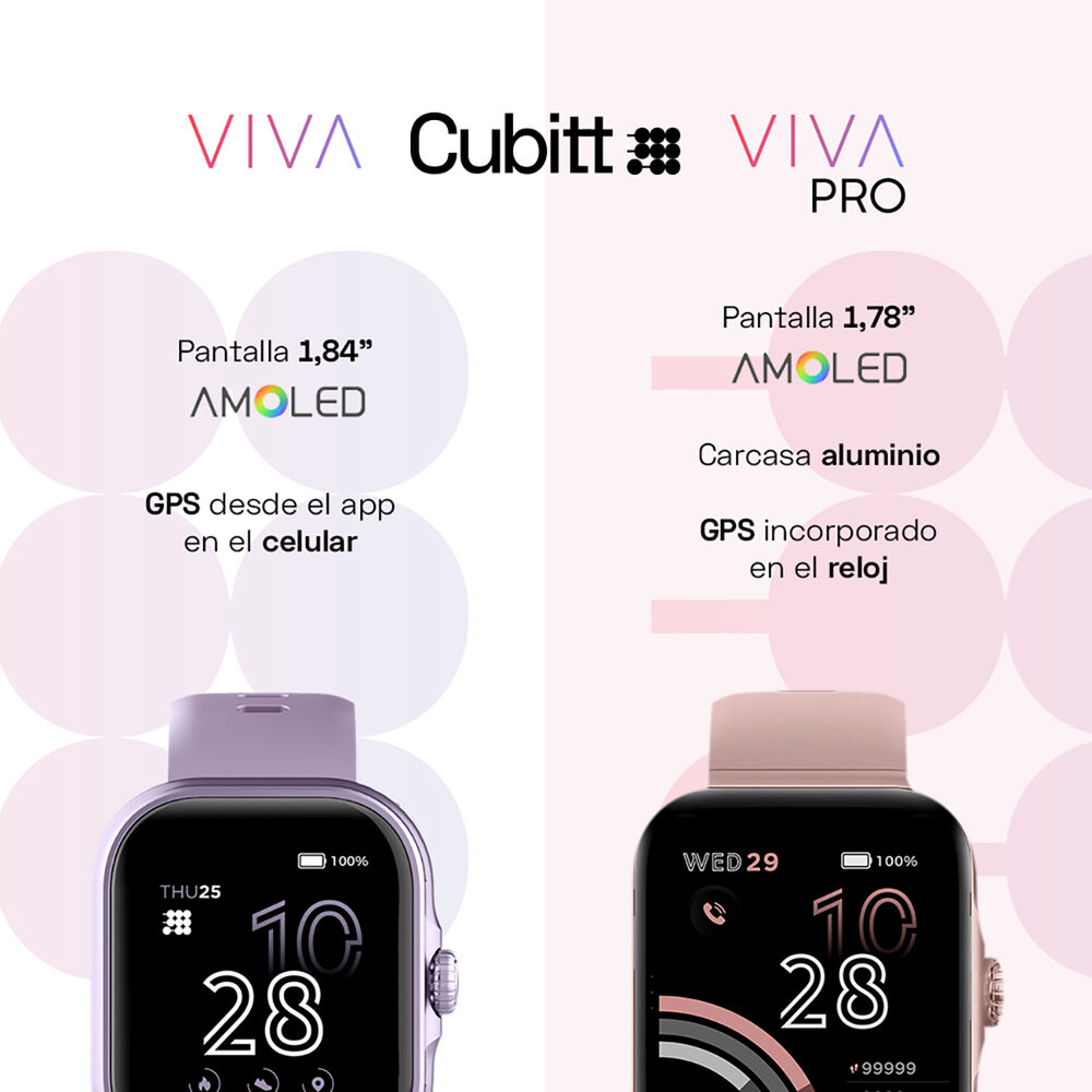 Reloj Smart Watch Cubitt Ct-viva4 Unisex Morado image number 4.0