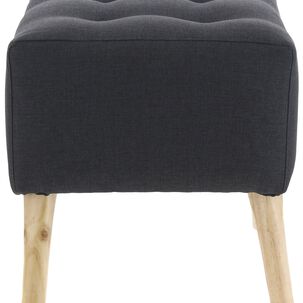 Pouf Alemania Grafito Amalfi 42x42x43 Cm M&aacute;xima Design