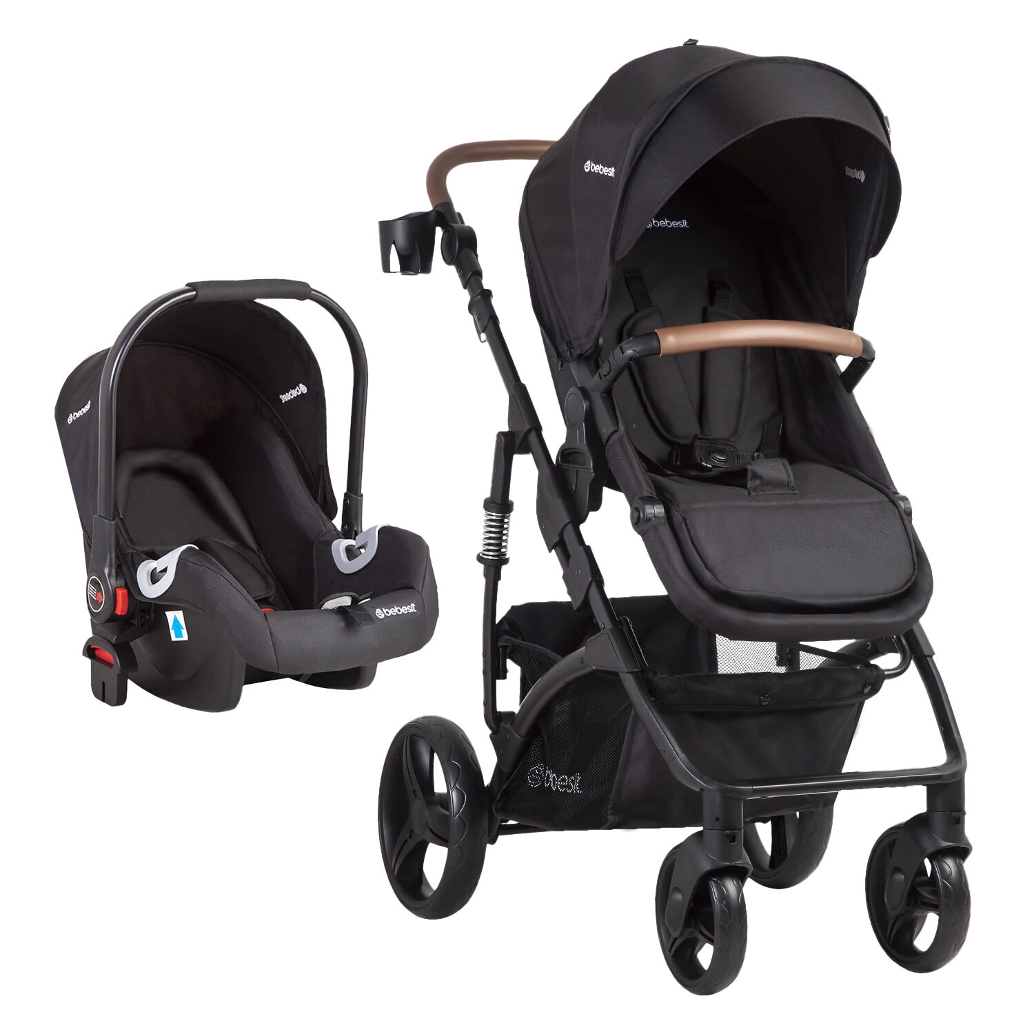 Coche Cuna Travel System Quest Lx Negro Bebesit image number 0.0