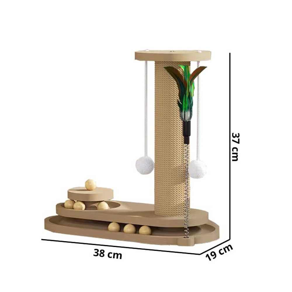 Rascador Felino Centro Interactivo Accesorios Juego Mascotas image number 2.0