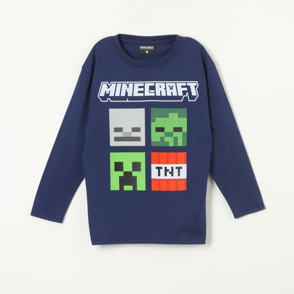 Polera Manga Larga Niño Personajes Minecraft image number 0.0