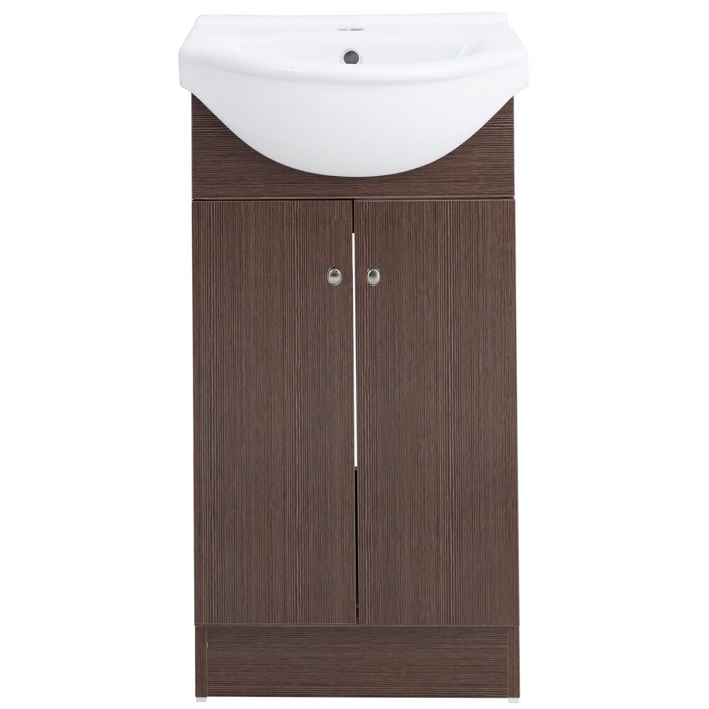 Kit Mueble Vanitorio Domsa Mb40z Nogal Oscuro 44x35x89cm image number 0.0