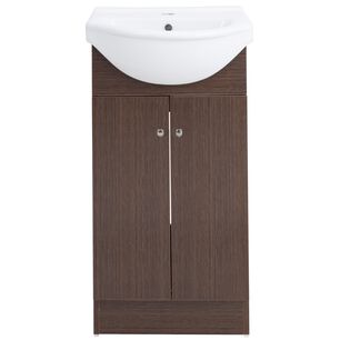 Kit Mueble Vanitorio Domsa Mb40z Nogal Oscuro 44x35x89cm