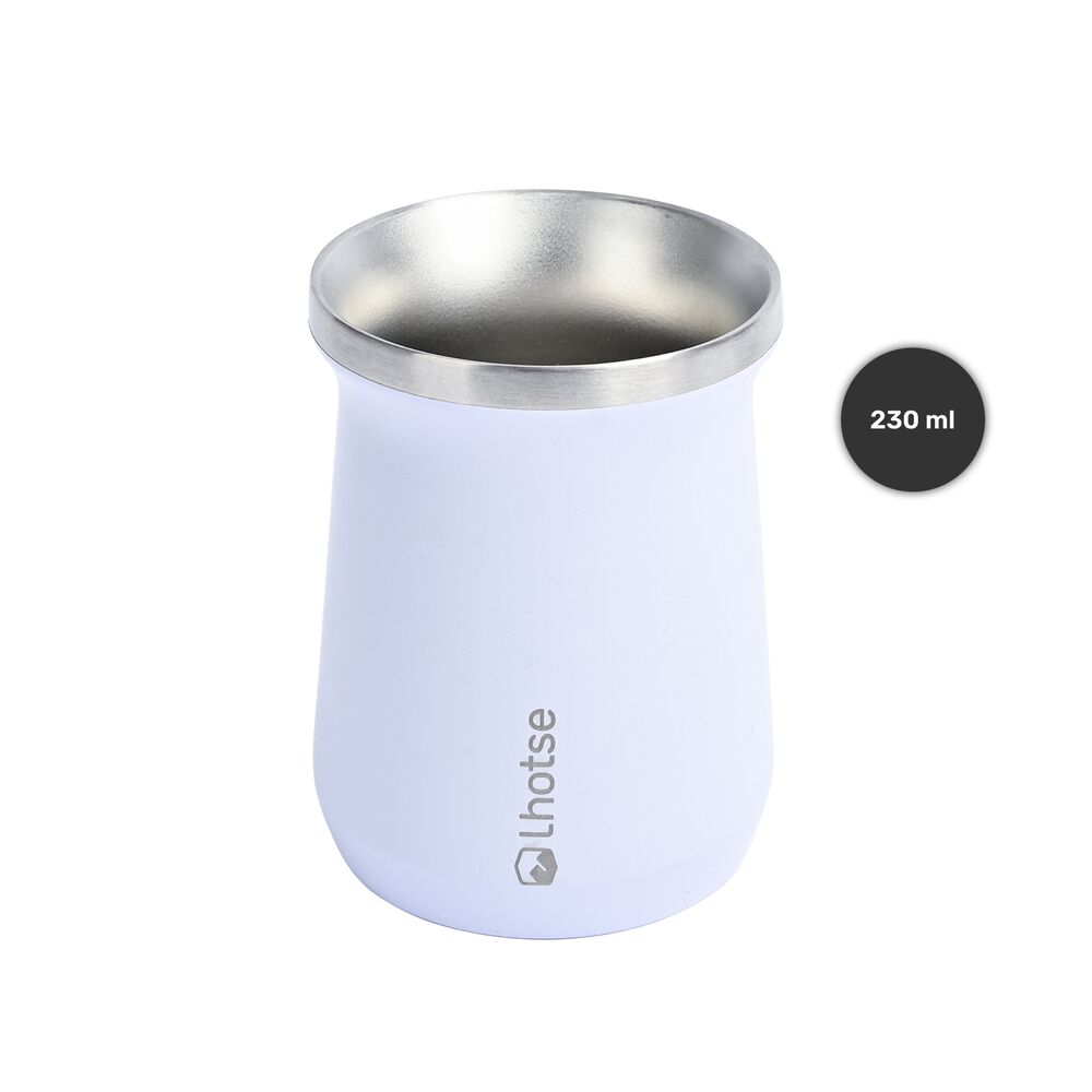Termo Liquido Classic 1,3 Lts + Mate Bombilla Lhotse White image number 4.0