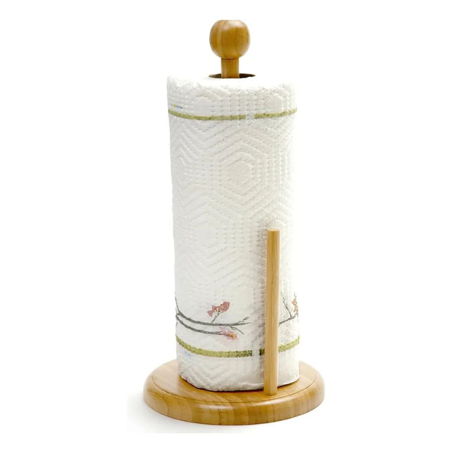 Portarrollos De Cocina Madera Bamb&uacute; Soporte Toalla Nova 30x15cm image number 2.0