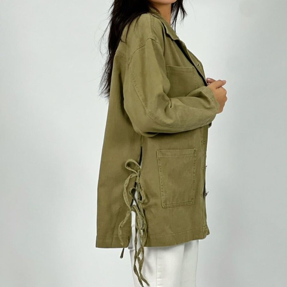 Chaqueta Larga De Mezclilla image number 1.0