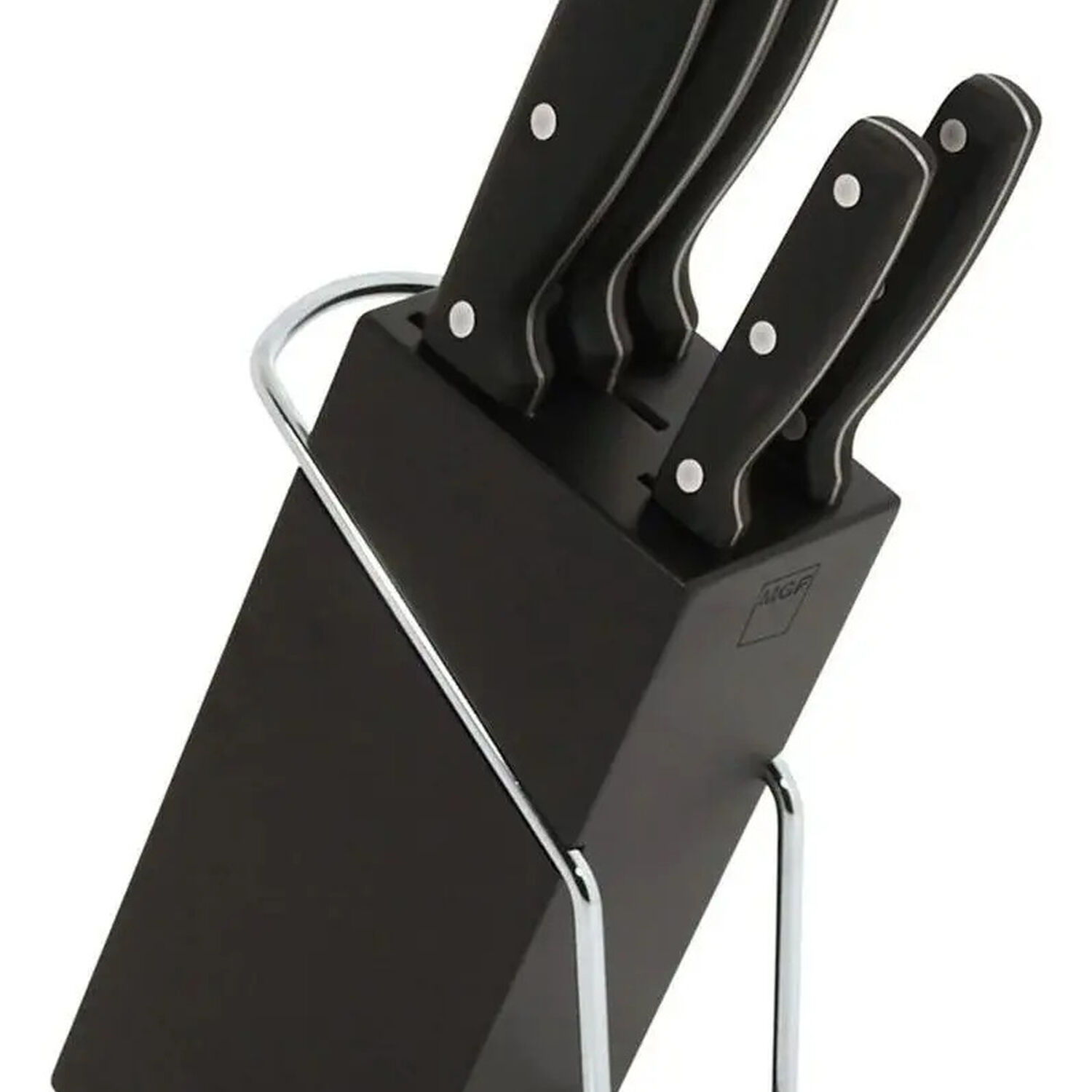 Set De Cuchillos De Cocina 6 Piezas Taco Madera Magefesa Color Negro image number 0.0