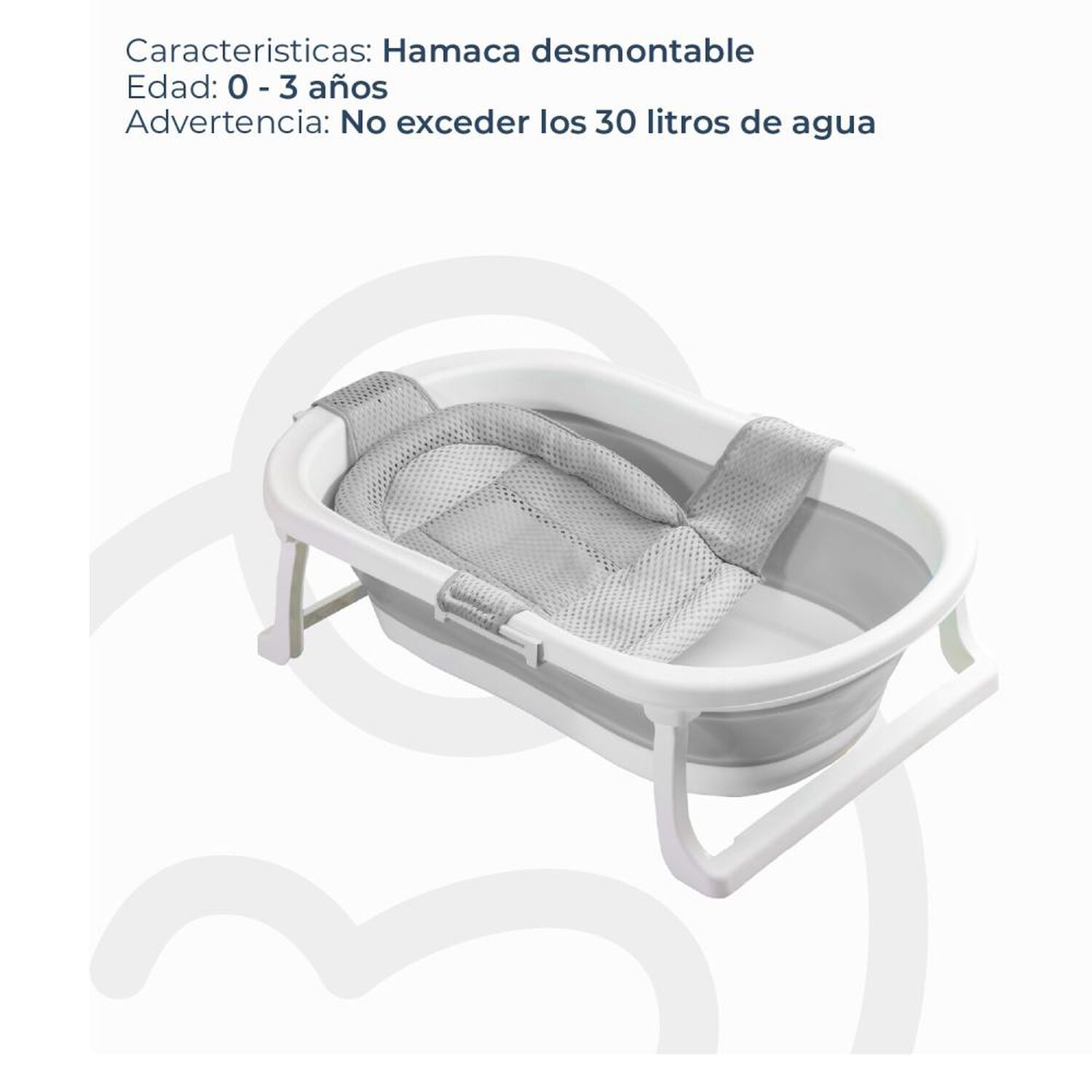 Ba&ntilde;era Plegable Bebesit Bebe Jelly Con Hamaca image number 1.0