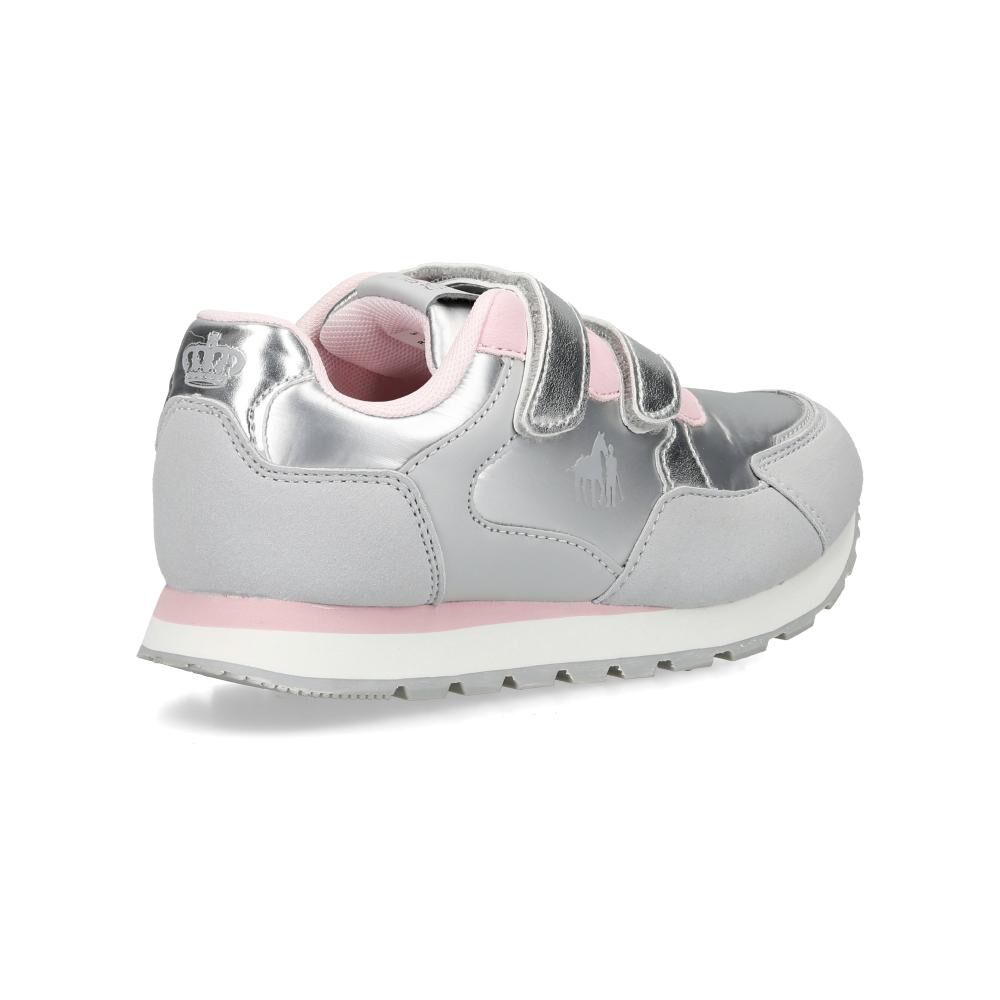 Zapatilla Infantil Niña The King's Polo Club Grey image number 3.0