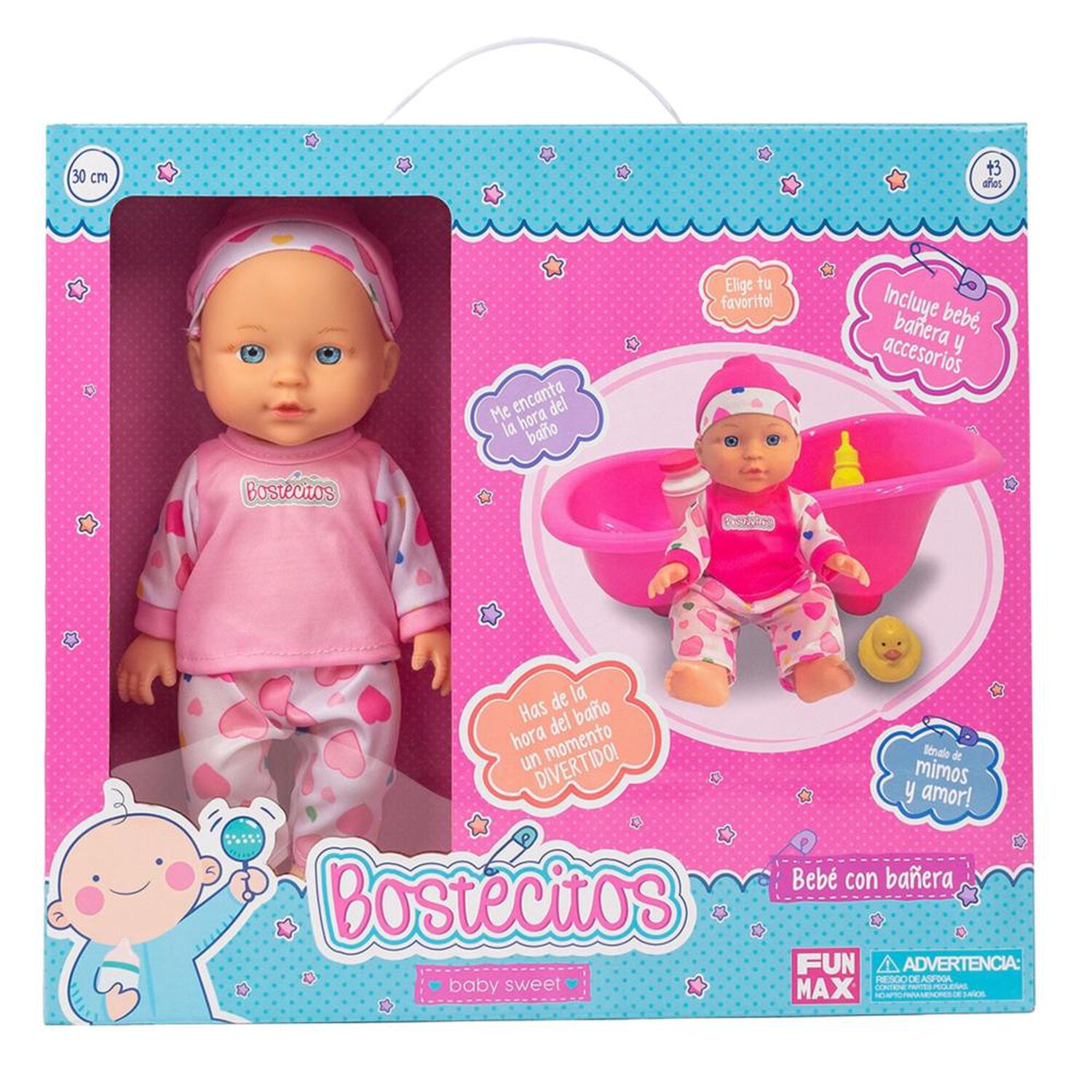 Mu&ntilde;eca Babydoll Bostecitos Abc Con Accesorio Surtido image number 2.0
