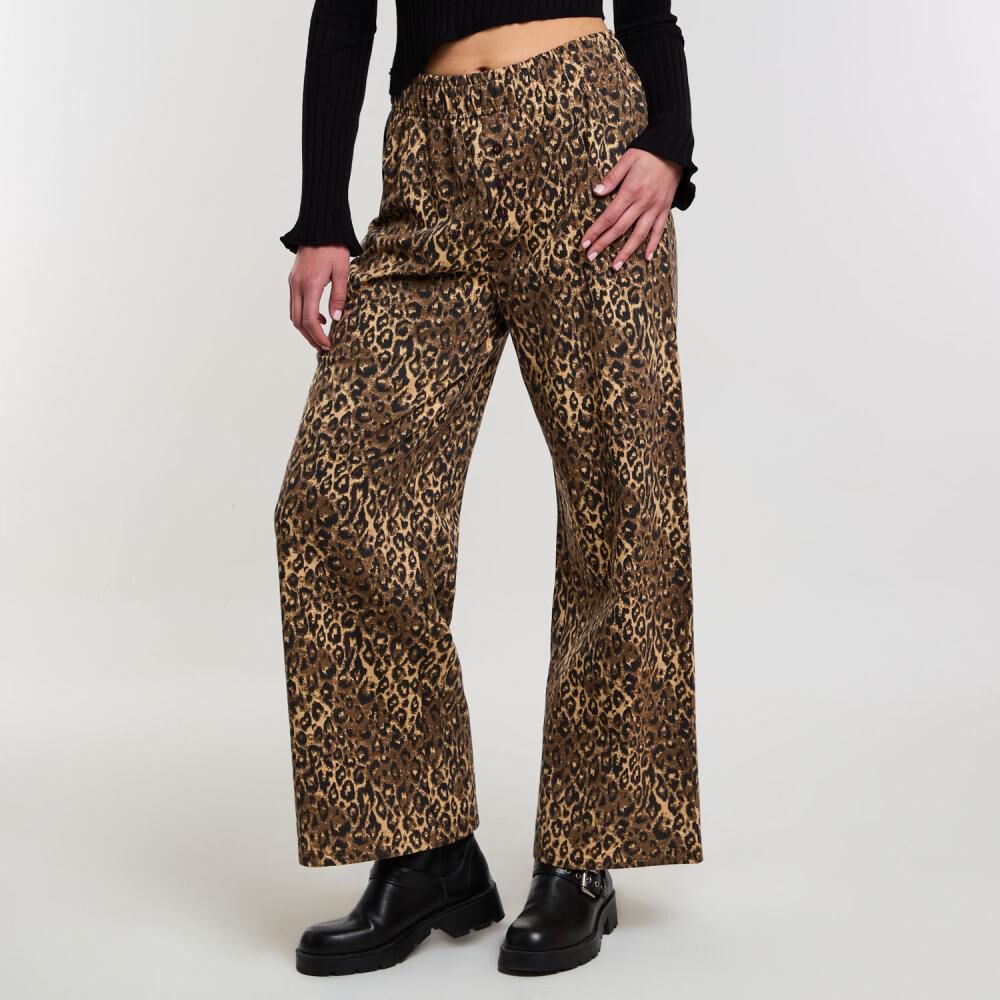 Pantalón De Buzo Moda Tiro Medio Regular Mujer Rolly Go image number 0.0