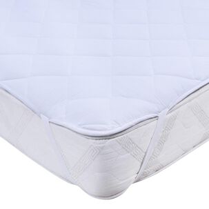 Cubrecolchon Impermeable Mashini 2 Plazas Blanco