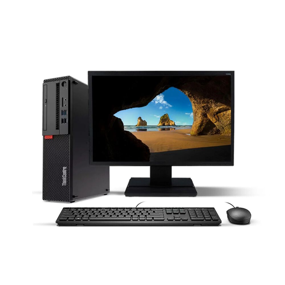 Kit Monitor + Pc Desktop Lenovo M715s Sff (amd A12 12gb 500gb + 2gb De Video) Reacondicionado Grado A image number 0.0