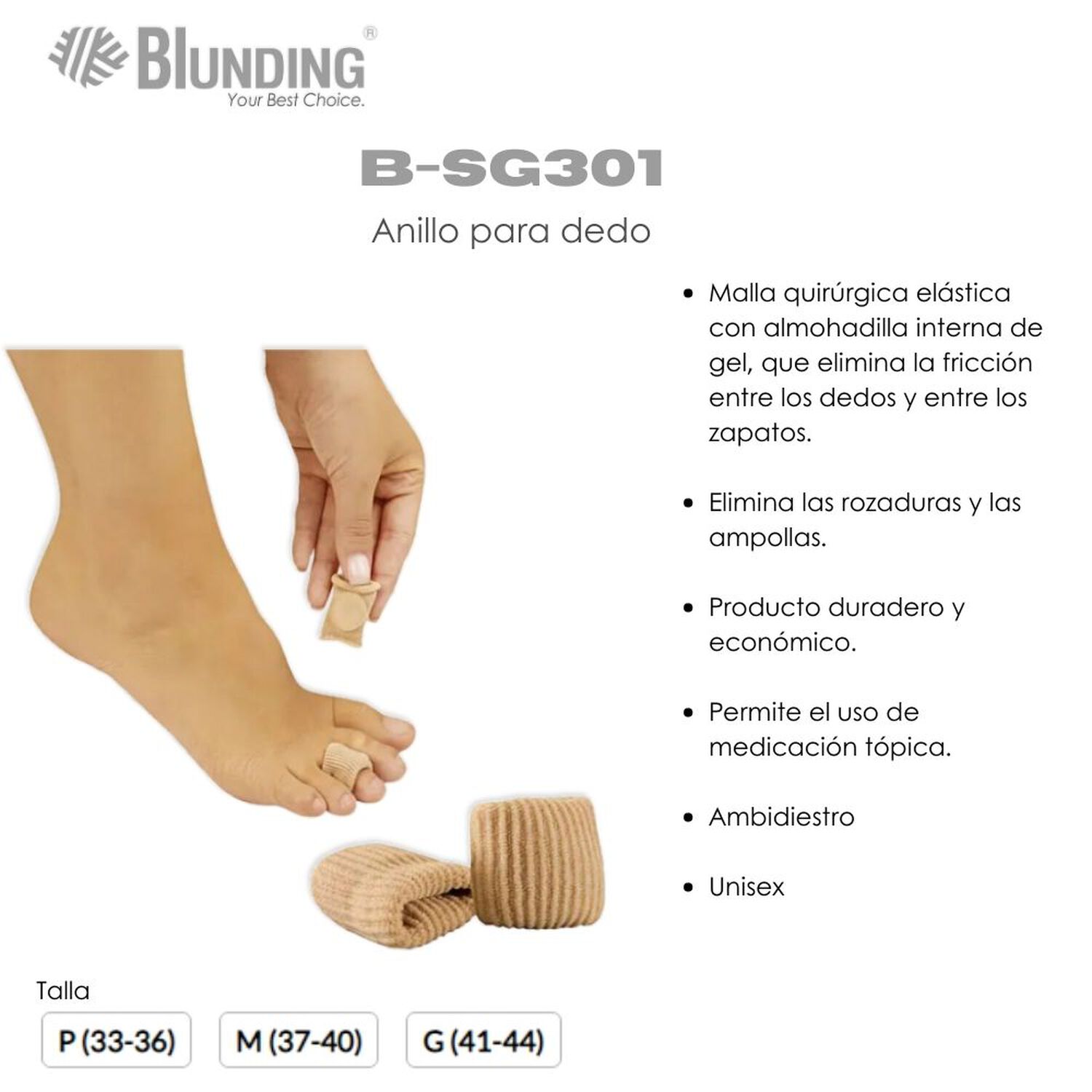 Anillo Protector Para Dedo - Talla G - Blunding image number 1.0
