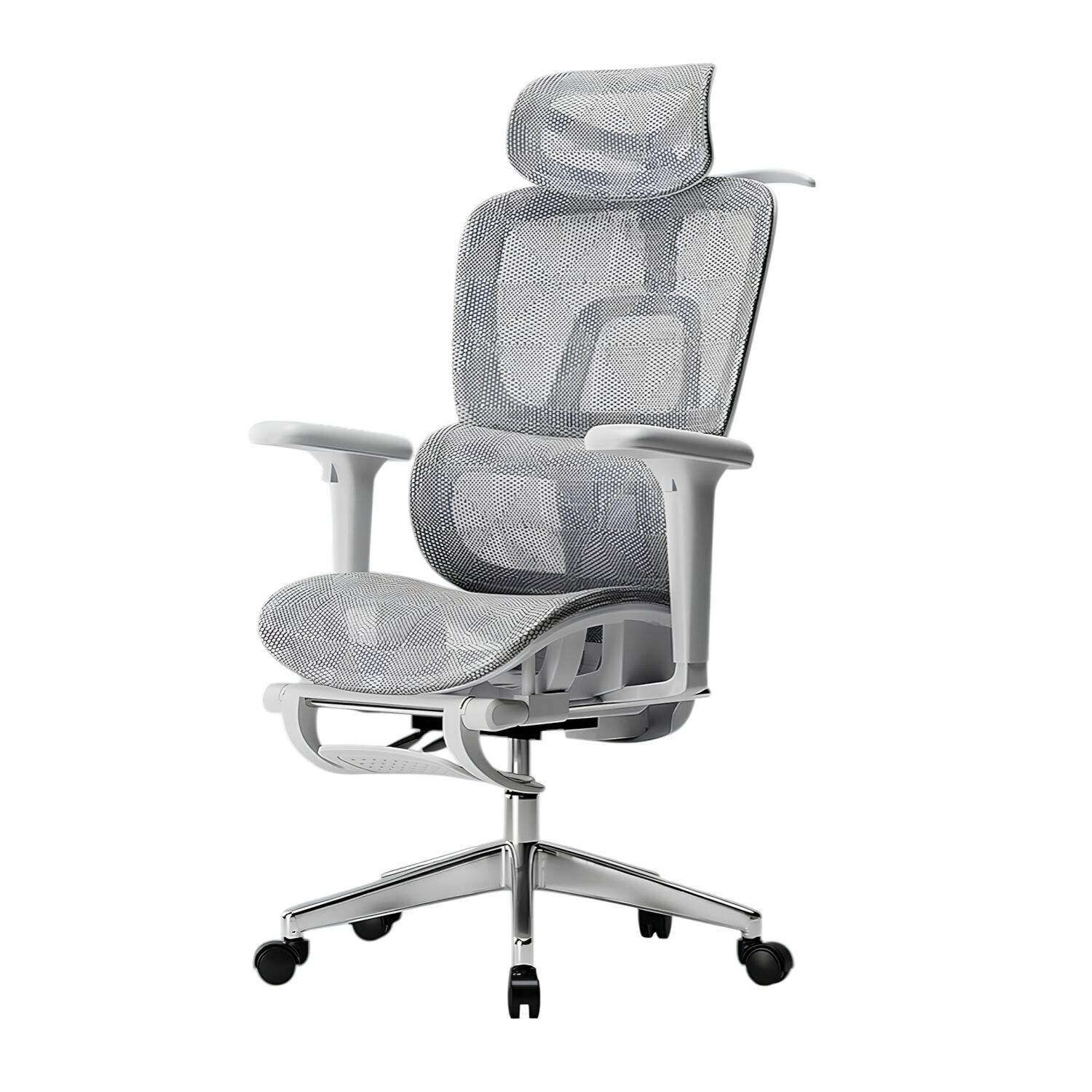 Silla De Escritorio Reclinable E14 Gris By Lubabycas image number 0.0