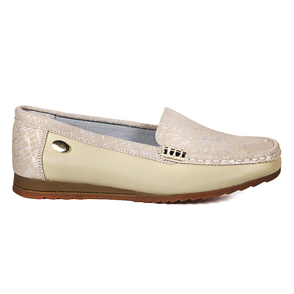 Mocasín Cuero Ethelbeige Snake image number 1.0