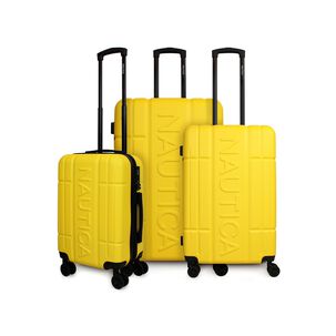 Set De 3 Maletas Amsterdam S+m+l Amarillas Nautica