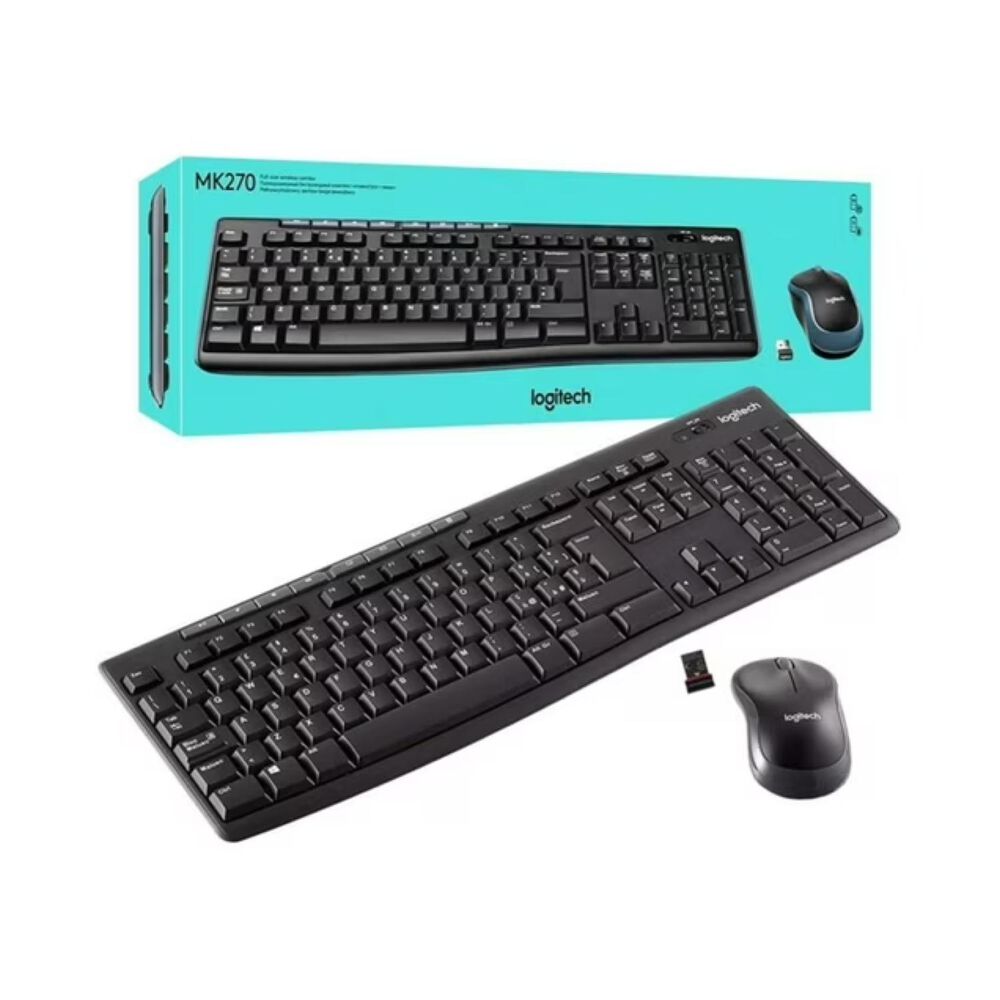 Kit Teclado Y Mouse Inalambrico Usb Negro Mk270 image number 6.0