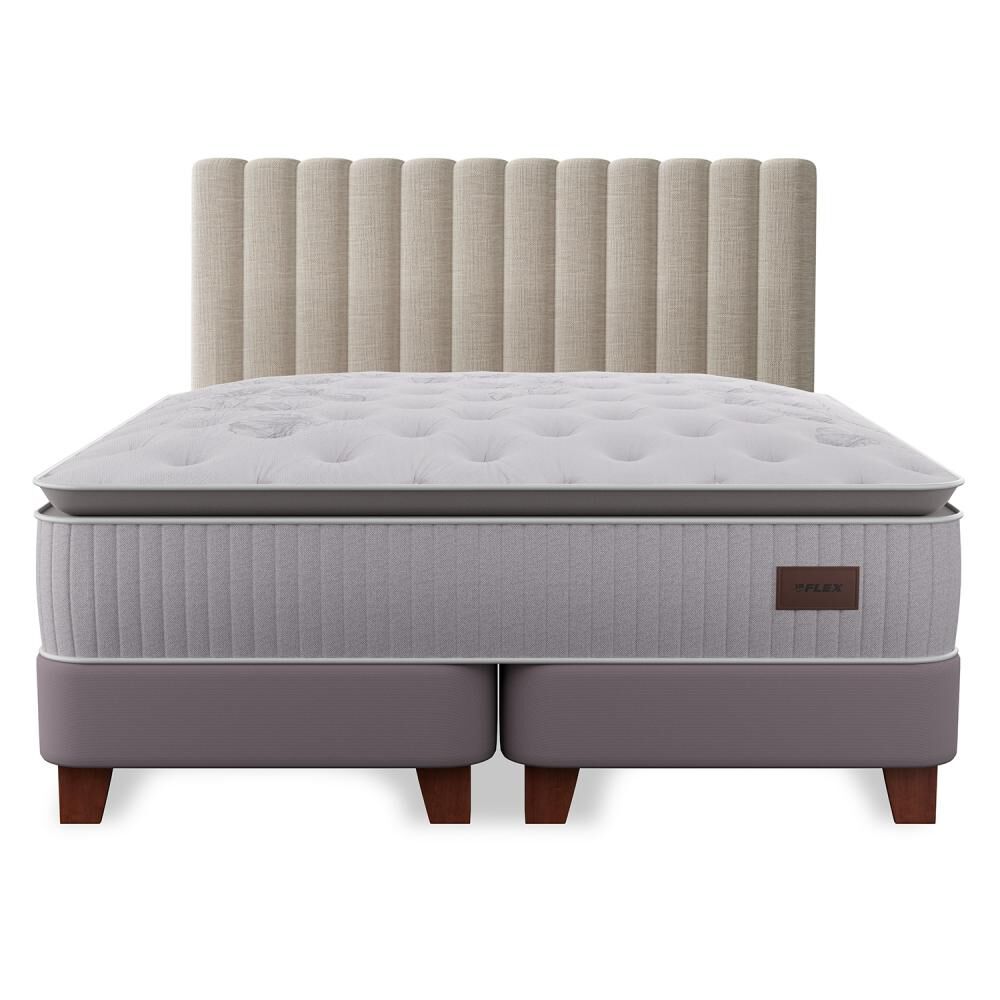 Cama Europea Flex Heritage / King / Base Dividida + Respaldo image number 1.0