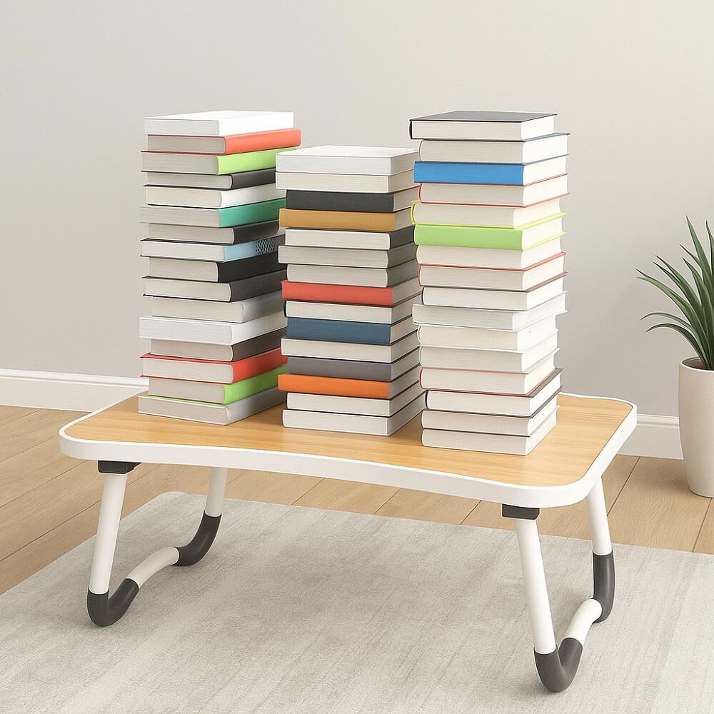 Escritorio Port&aacute;til Madera Usb Y Posavaso Plegable image number 7.0