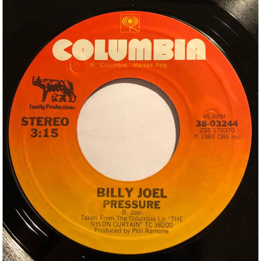 Billy Joel - Pressure | 7" Single Vinilo Usado image number 2.0