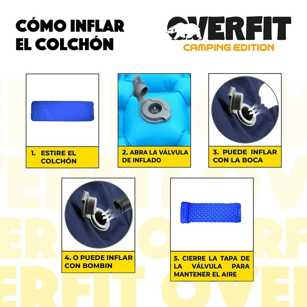 Colchoneta Inflable Individual Camping Overfit Light 5cm image number 3.0