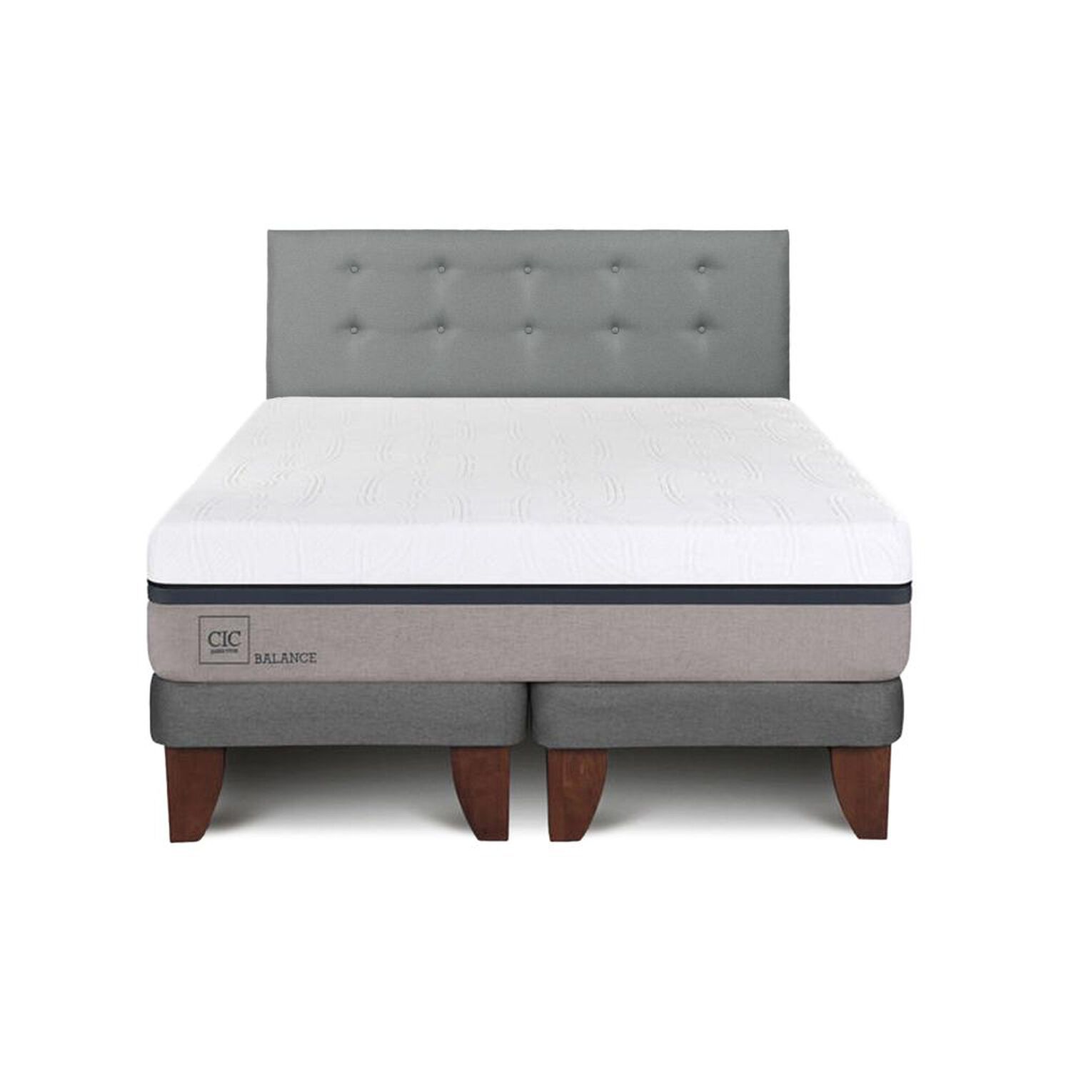 Cama Europea Cic Balance / King / Base Dividida + Respaldo image number 0.0