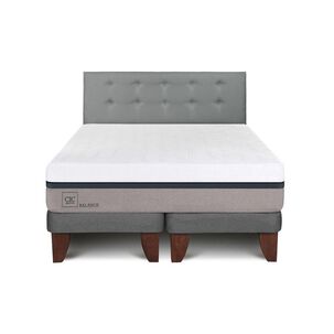 Cama Europea Cic Balance / King / Base Dividida + Respaldo