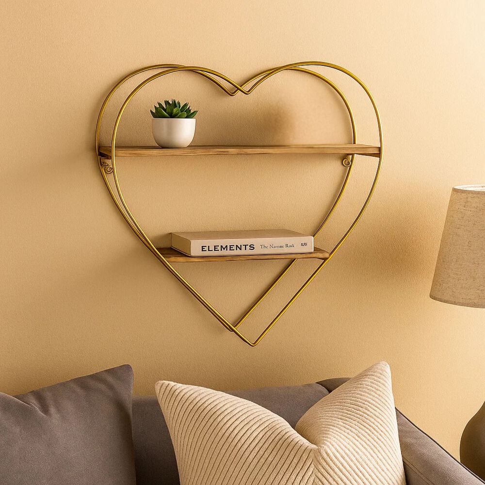 Estante Repisa Para Hogar Decorativo En Forma De Corazon image number 1.0