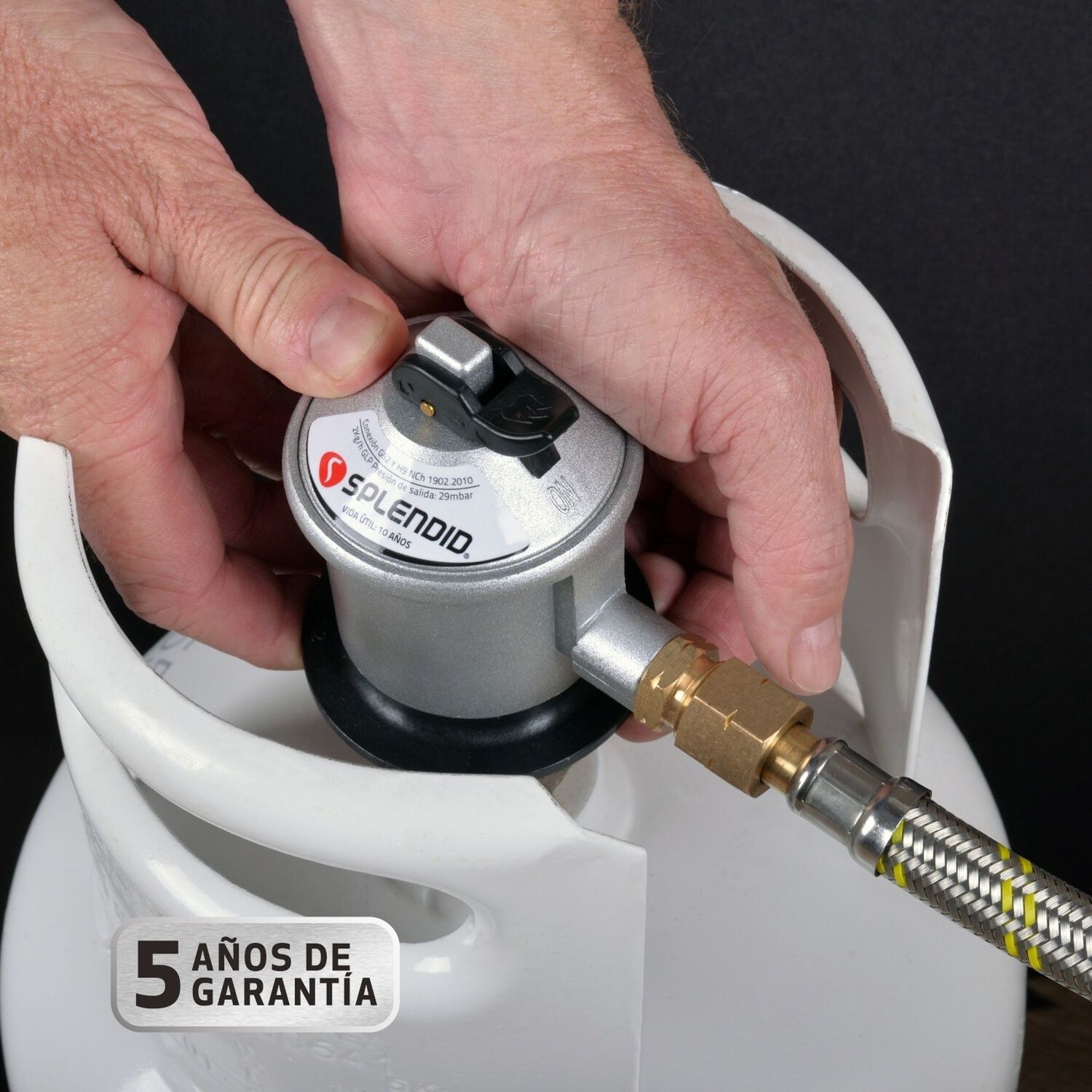 Regulador De Gas Licuado Splendid De 5-11-15kg Certificado image number 1.0