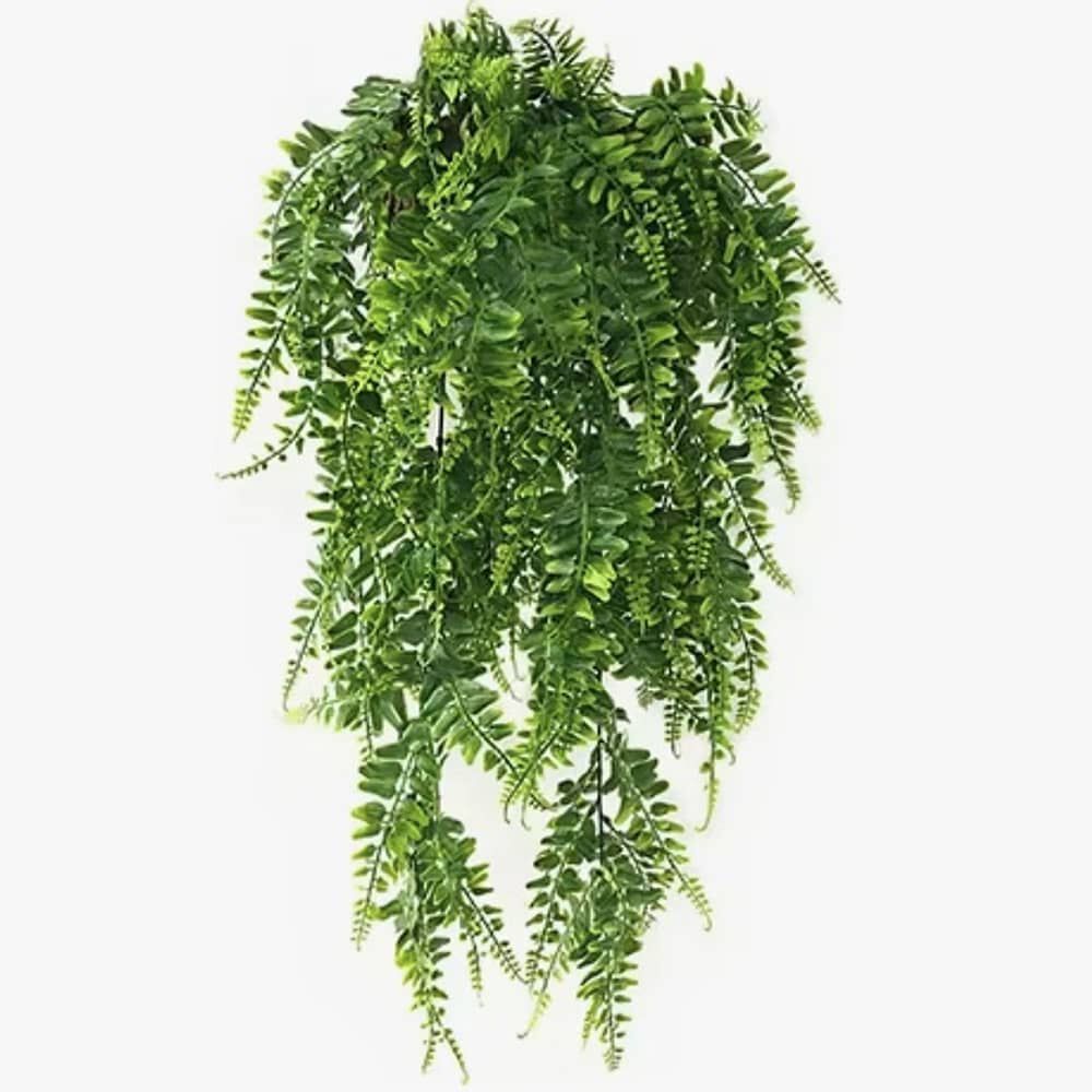 Helecho Fino Colgante Flor Artificial Vara Frondosa image number 1.0