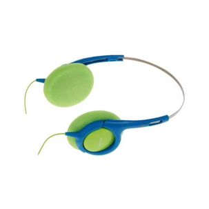 Audifonos Overear Jack 3.5 Niños Azul Verde Shk1030