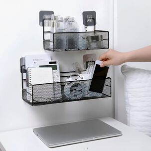 Pack 2 Organizador Repisa Multiuso Hogar Blanco