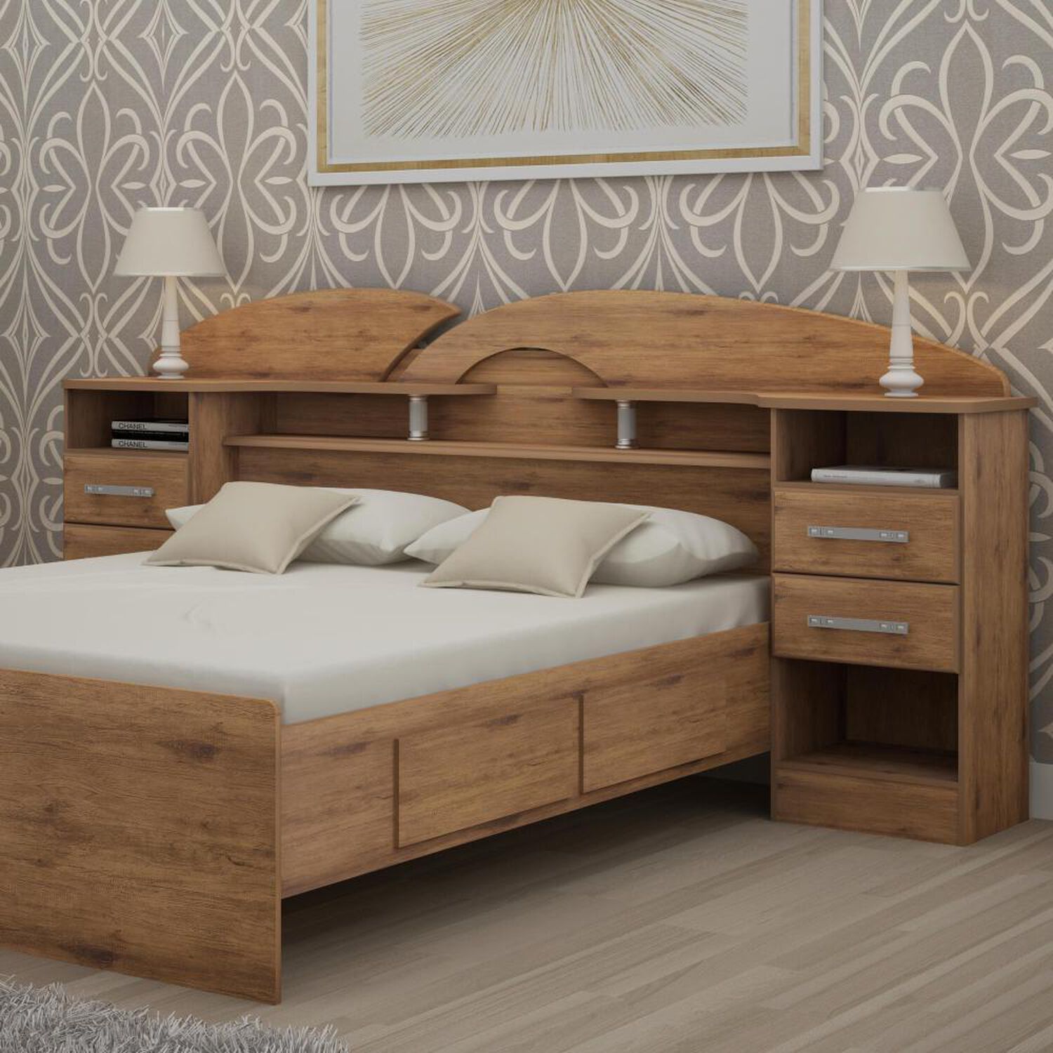 Cama Decocasa Elite / 2 Plazas image number 1.0