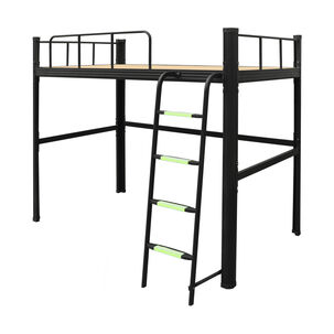 Cama Alta Strong 1 Plaza Negro